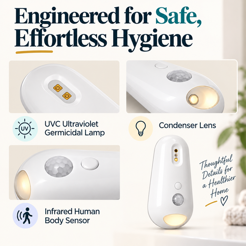 LumaClean 2-in-1 Safety Light & Toilet Sanitizer